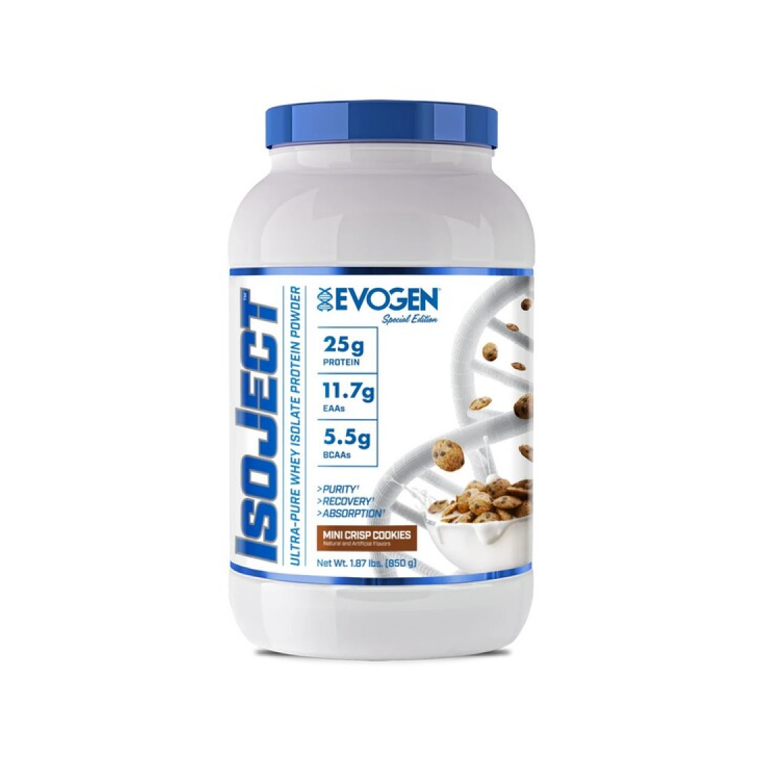 EVOGEN ISOJECT MINI CRIPS COOKIES - 850 GRAMS