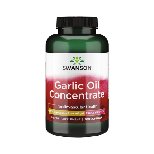 SWANSON GARLIC OIL CONCENTRATE 1500MG - 500 SOFTGELS