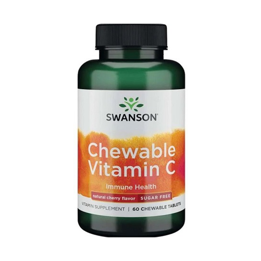 SWANSON CHEWABLE VITAMIN C NATURAL CHERRY FLAVOUR - 60 CHEWABLE TABLETS