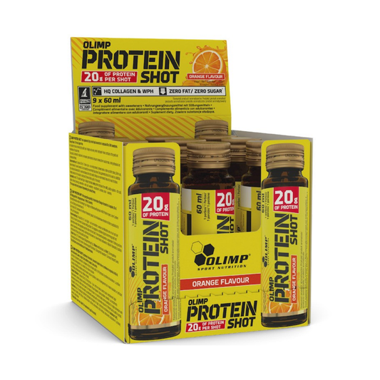 OLIMP NUTRITION PROTEIN SHOT ORANGE - 9 X 60 ML