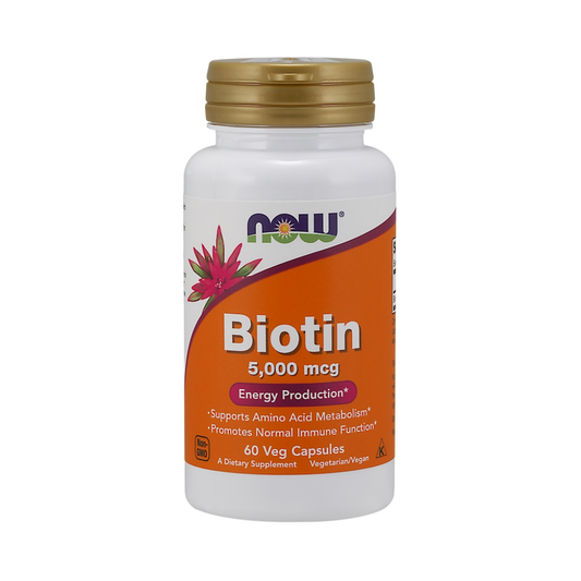 NOW FOODS BIOTIN 5000MCG - 60 VCAPS
