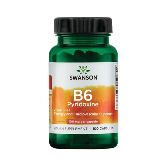 SWANSON B6 PYRIDOXINE 100MG - 100 CAPS