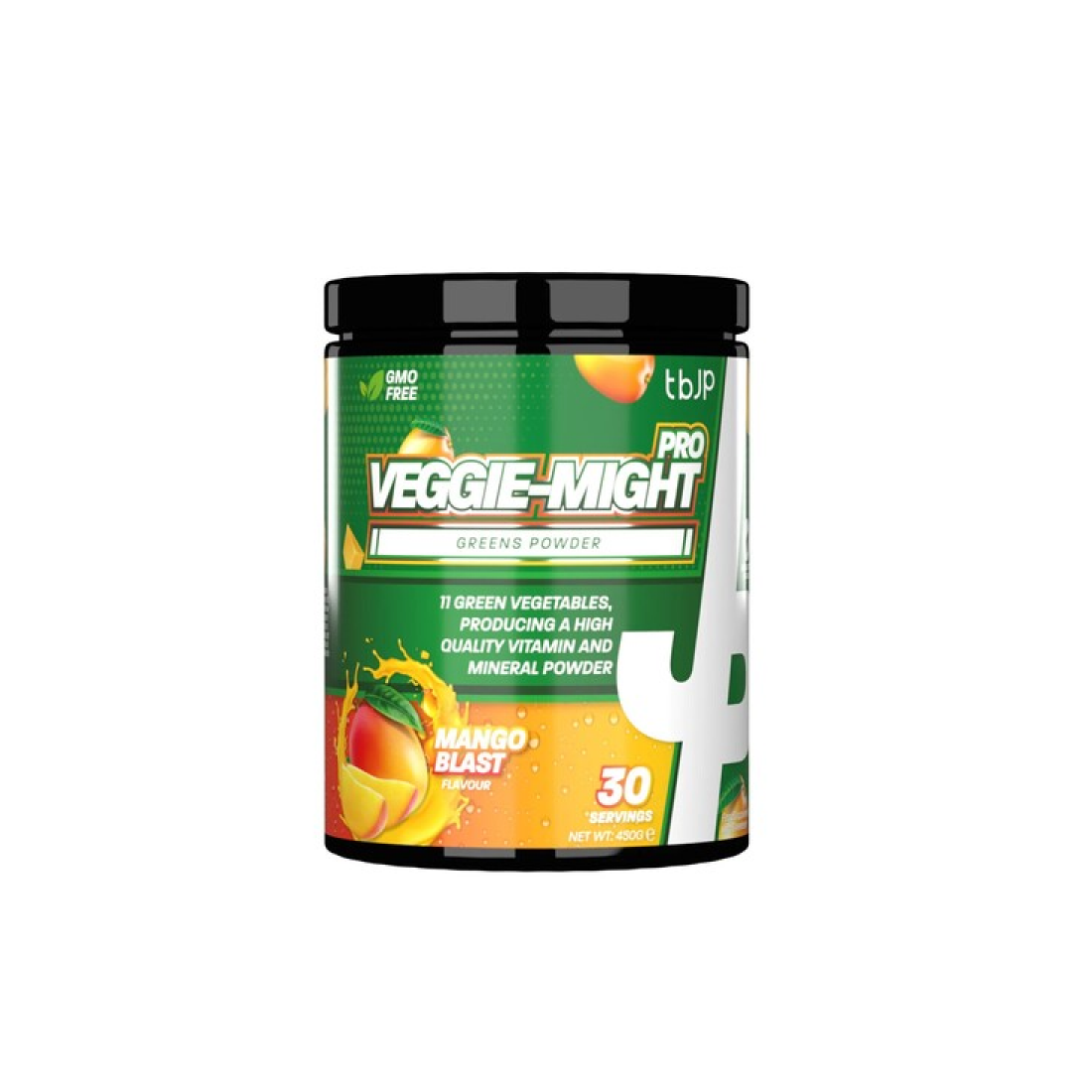 TRAINED BY JP VEGGIE-MIGHT PRO MANGO BLAST - 450 GRAMS