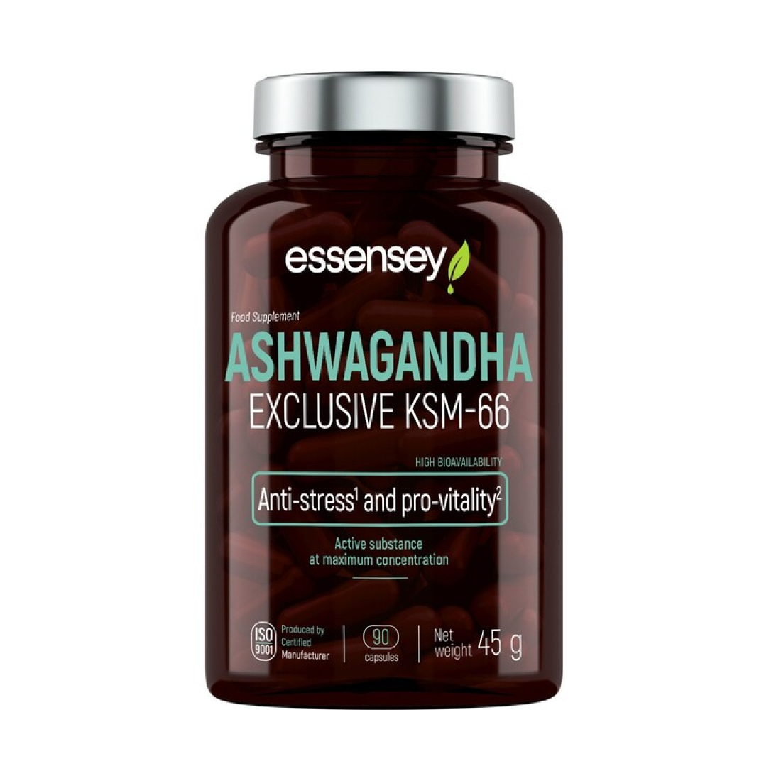 ESSENSEY ASHWAGANDHA EXCLUSIVE KSM-66 - 90 CAPS