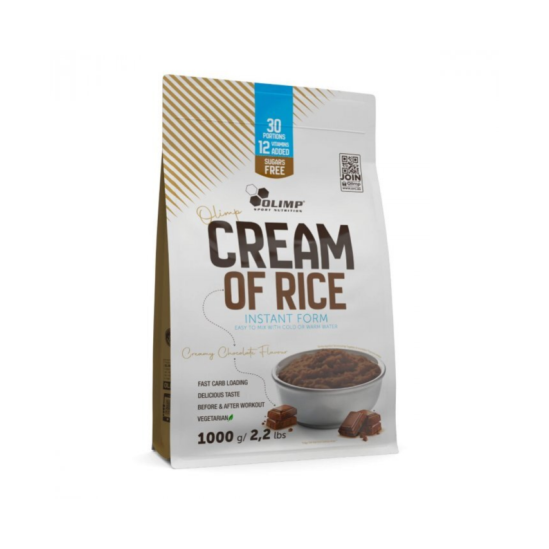OLIMP NUTRITION CREAM OF RICE CREAMY CHOCOLATE - 1000 GRAMS