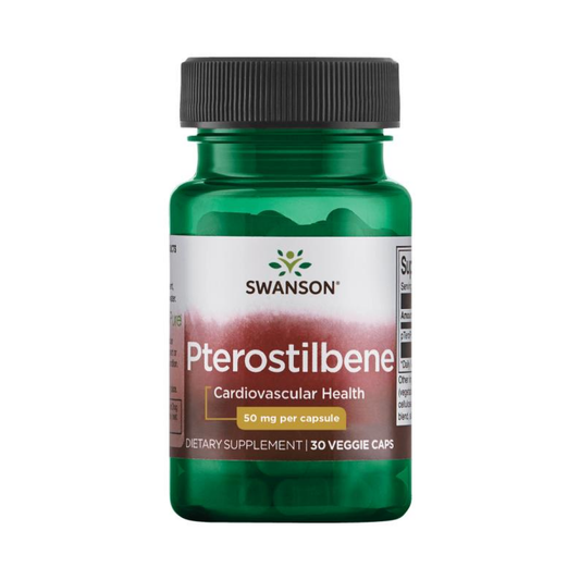 SWANSON PTEROSTILBENE 50MG - 30 VCAPS
