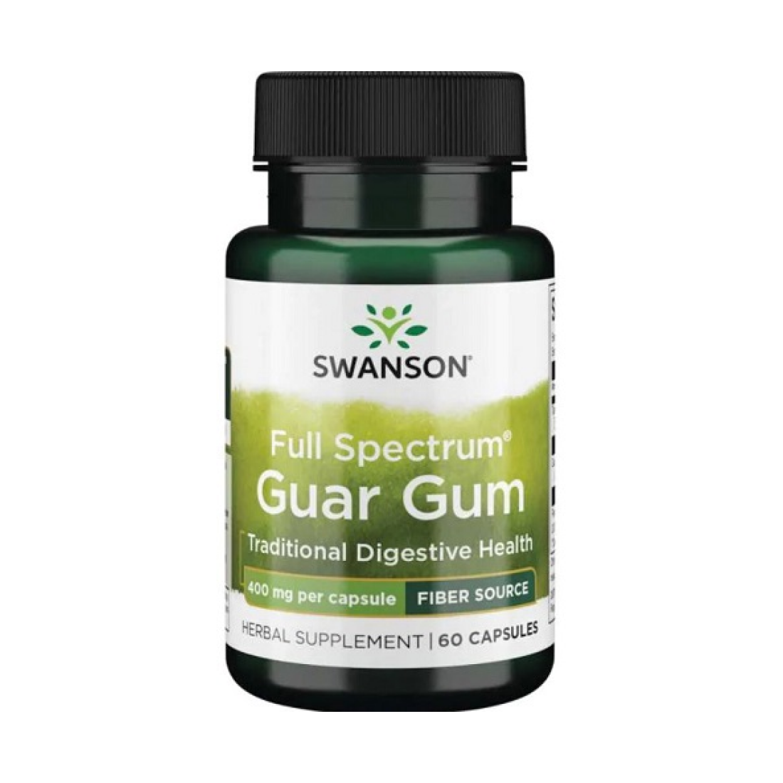 SWANSON FULL SPECTRUM GUAR GUM 400MG - 60 CAPS