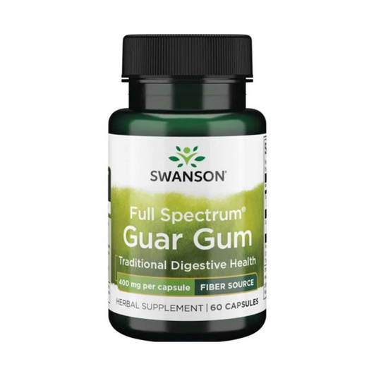 SWANSON FULL SPECTRUM GUAR GUM 400MG - 60 CAPS