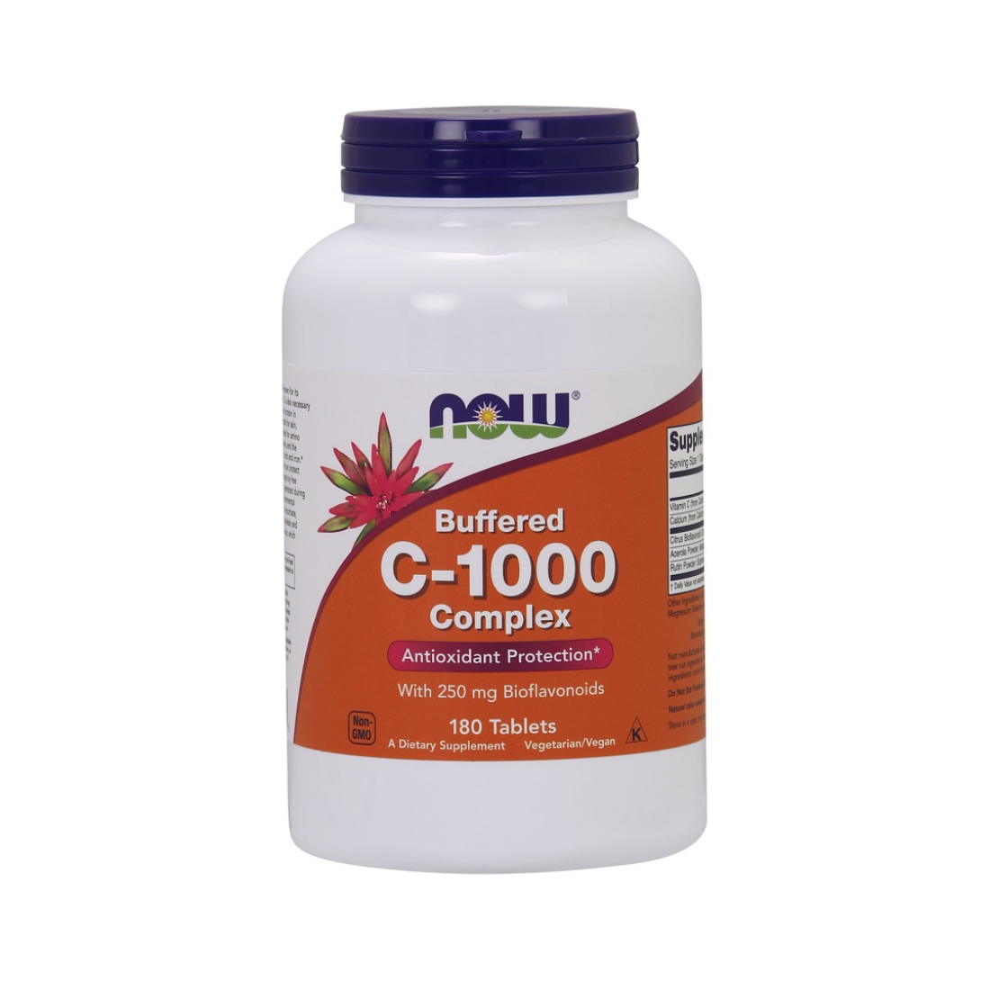 NOW FOODS VITAMIN C-1000 COMPLEX - BUFFERED WITH 250MG BIOFLAVONOIDS - 180 TABLETS