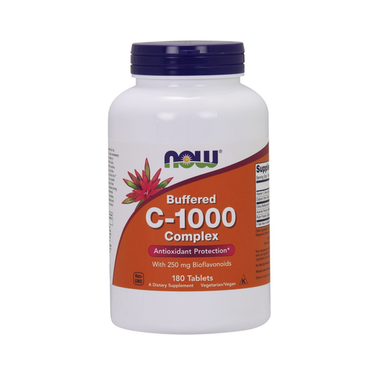 NOW FOODS VITAMIN C-1000 COMPLEX - BUFFERED WITH 250MG BIOFLAVONOIDS - 180 TABLETS