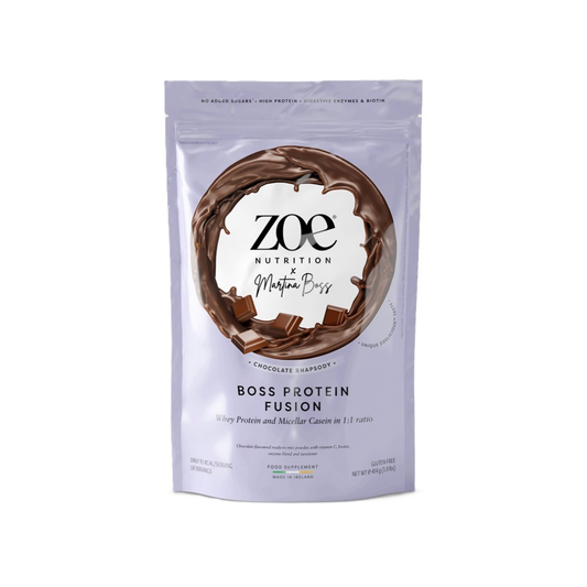 ZOE NUTRITION BOSS PROTEIN FUSION CHOCOLATE RHAPSODY - 454 GRAMS