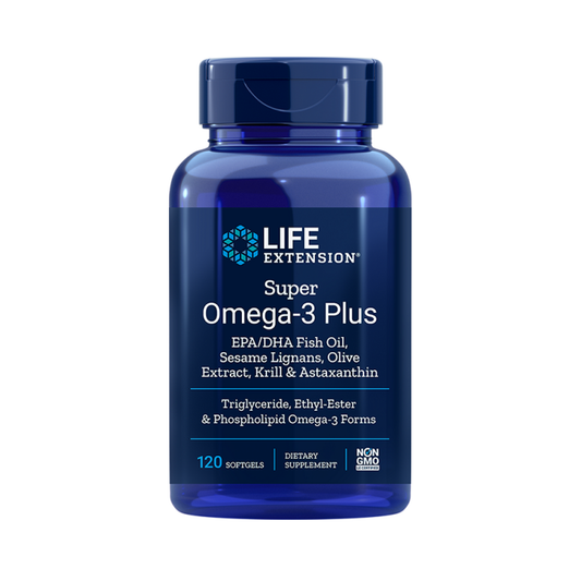 LIFE EXTENSION SUPER OMEGA-3 PLUS - 120 SOFTGELS