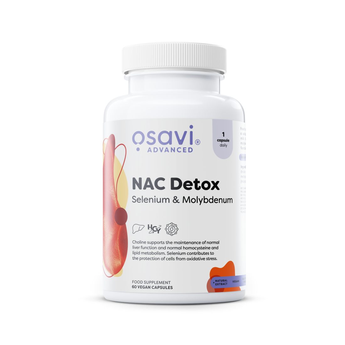 OSAVI NAC DETOX SELENIUM & MOLYBDENUM - 60 VEGAN CAPS