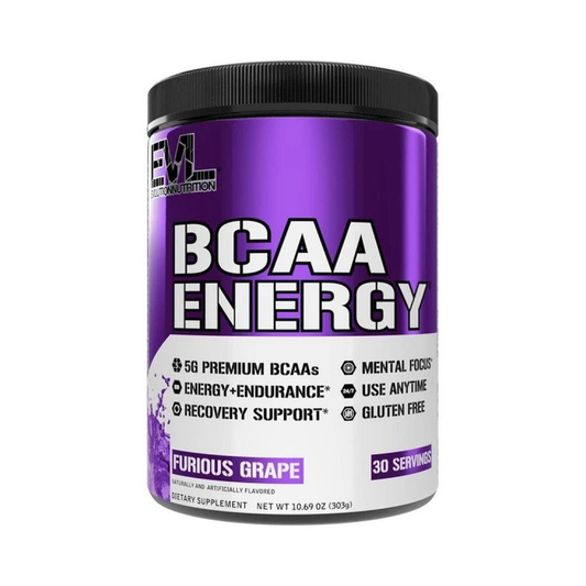 EVLUTION NUTRITION BCAA ENERGY FURIOUS GRAPE - 303 GRAMS