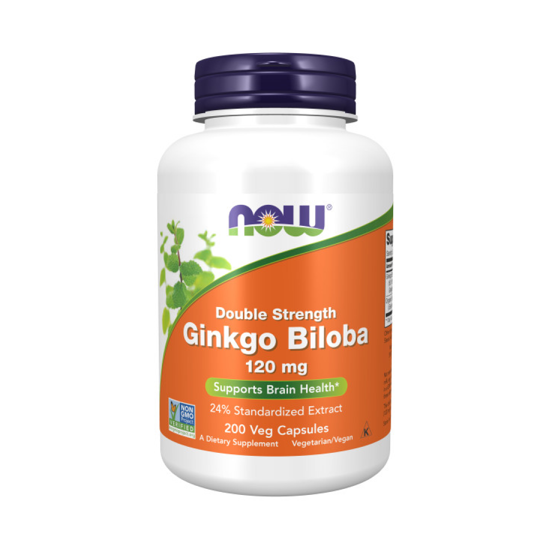 NOW FOODS GINKGO BILOBA DOUBLE STRENGTH 120MG - 200 VCAPS