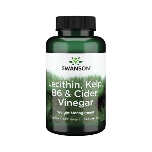 SWANSON LECITHIN KELP B6 & CIDER VINEGAR - 240 TABLETS