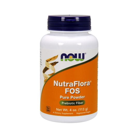 NOW FOODS NUTRAFLORA FOS PURE POWDER - 113 GRAMS