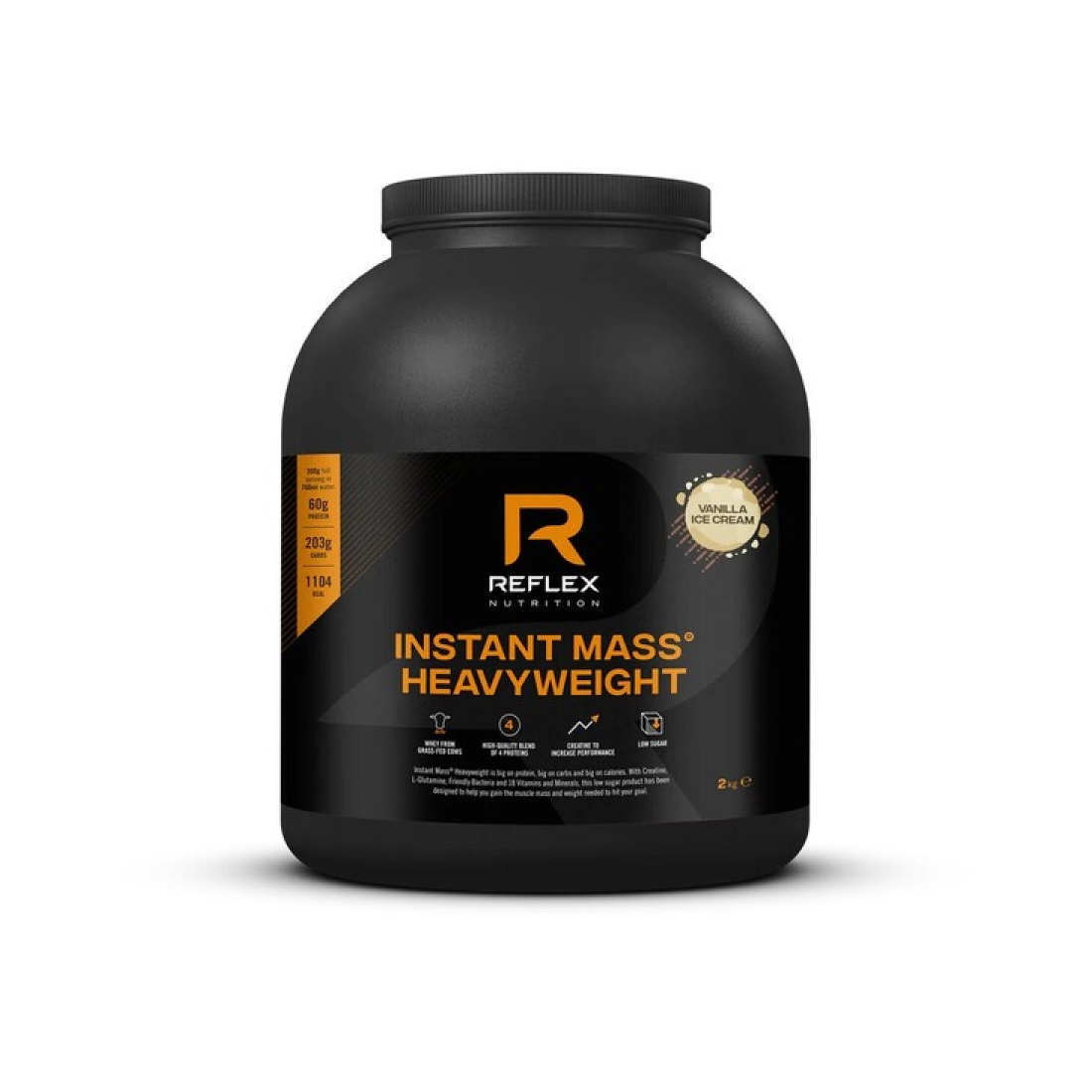 REFLEX NUTRITION INSTANT MASS HEAVYWEIGHT VANILLA ICE CREAM - 2000 GRAMS