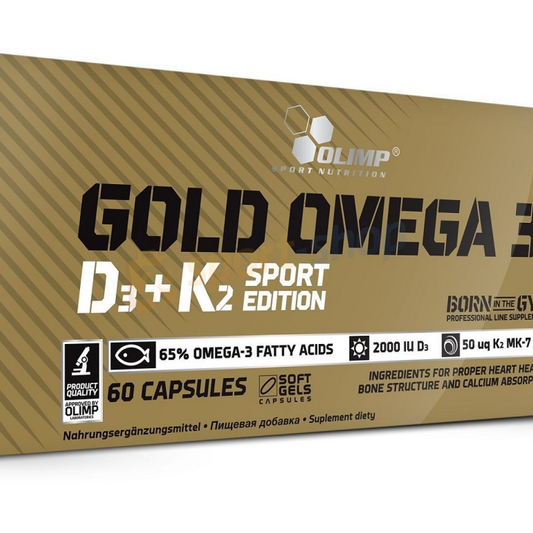 OLIMP NUTRITION GOLD OMEGA 3 D3 + K2 SPORT EDITION - 60 CAPS