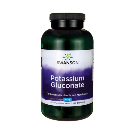 SWANSON POTASSIUM GLUCONATE 99MG - 250 CAPS