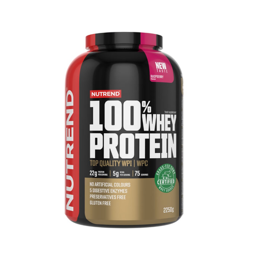 NUTREND 100% WHEY PROTEIN RASPBERRY - 2250 GRAMS