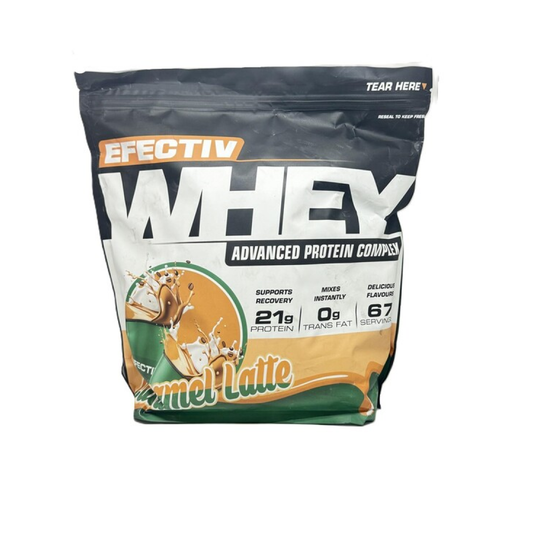 EFECTIV NUTRITION WHEY PROTEIN CARAMEL LATTE - 2000 GRAMS
