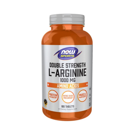 NOW FOODS L-ARGININE 1000MG - 180 TABLETS