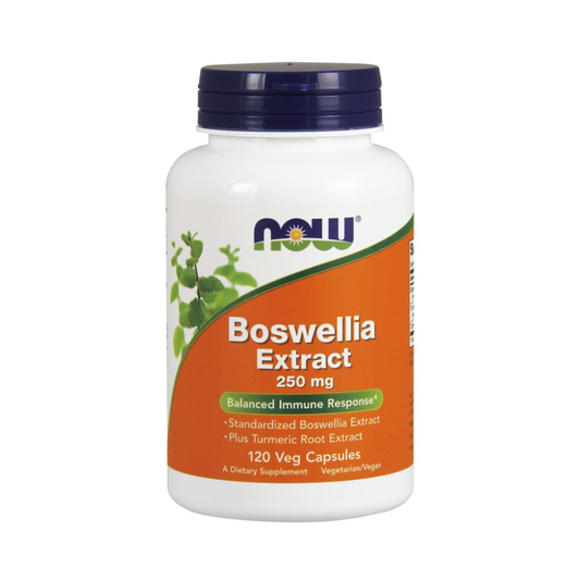 NOW FOODS BOSWELLIA EXTRACT PLUS TURMERIC ROOT EXTRACT 250MG - 120 VCAPS
