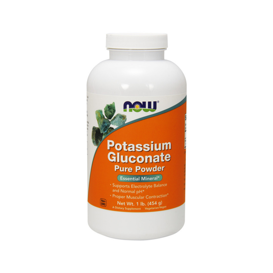 NOW FOODS POTASSIUM GLUCONATE PURE POWDER - 454 GRAMS