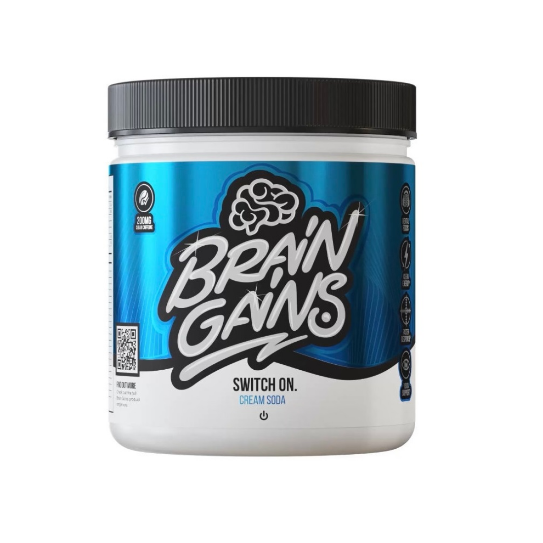 BRAIN GAINS SWITCH ON CREAM SODA - 225 GRAMS