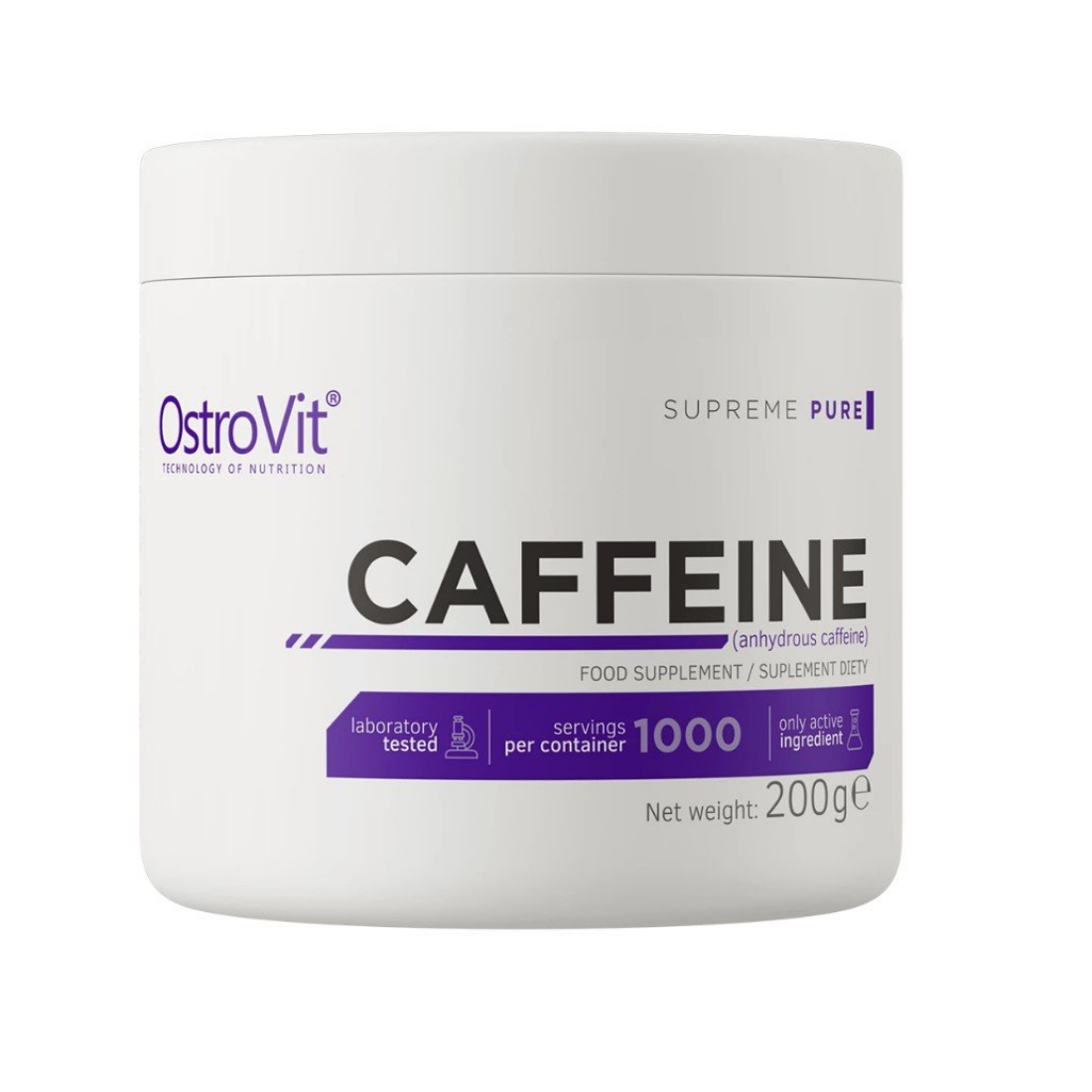 OSTROVIT CAFFEINE SUPREME PURE - 200 GRAMS