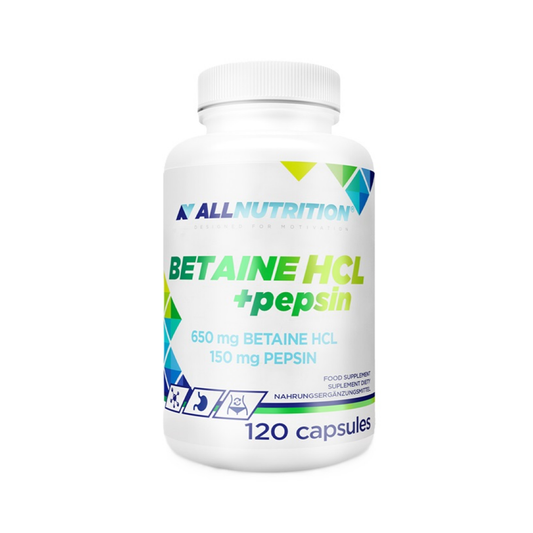 ALLNUTRITION BETAINE HCL + PEPSIN - 120 CAPS