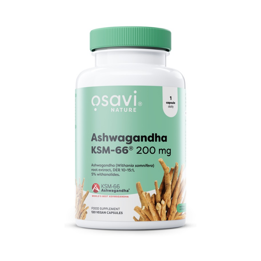 OSAVI ASHWAGANDHA KSM-66 200MG - 120 VEGAN CAPS