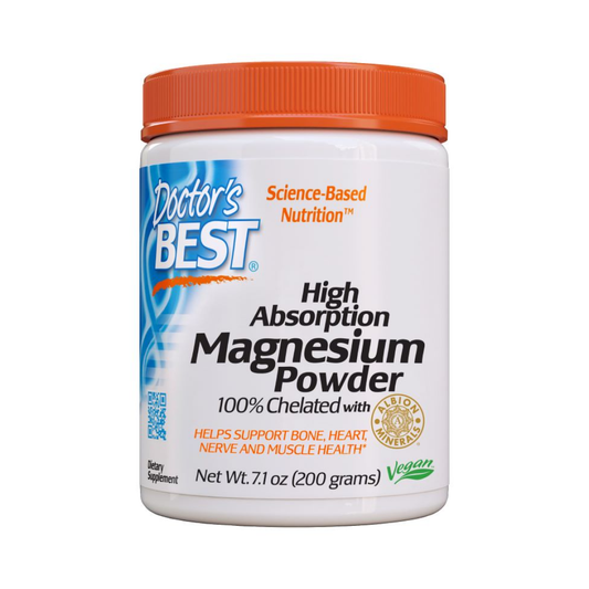 DOCTOR'S BEST HIGH ABSORPTION MAGNESIUM POWDER - 200 GRAMS