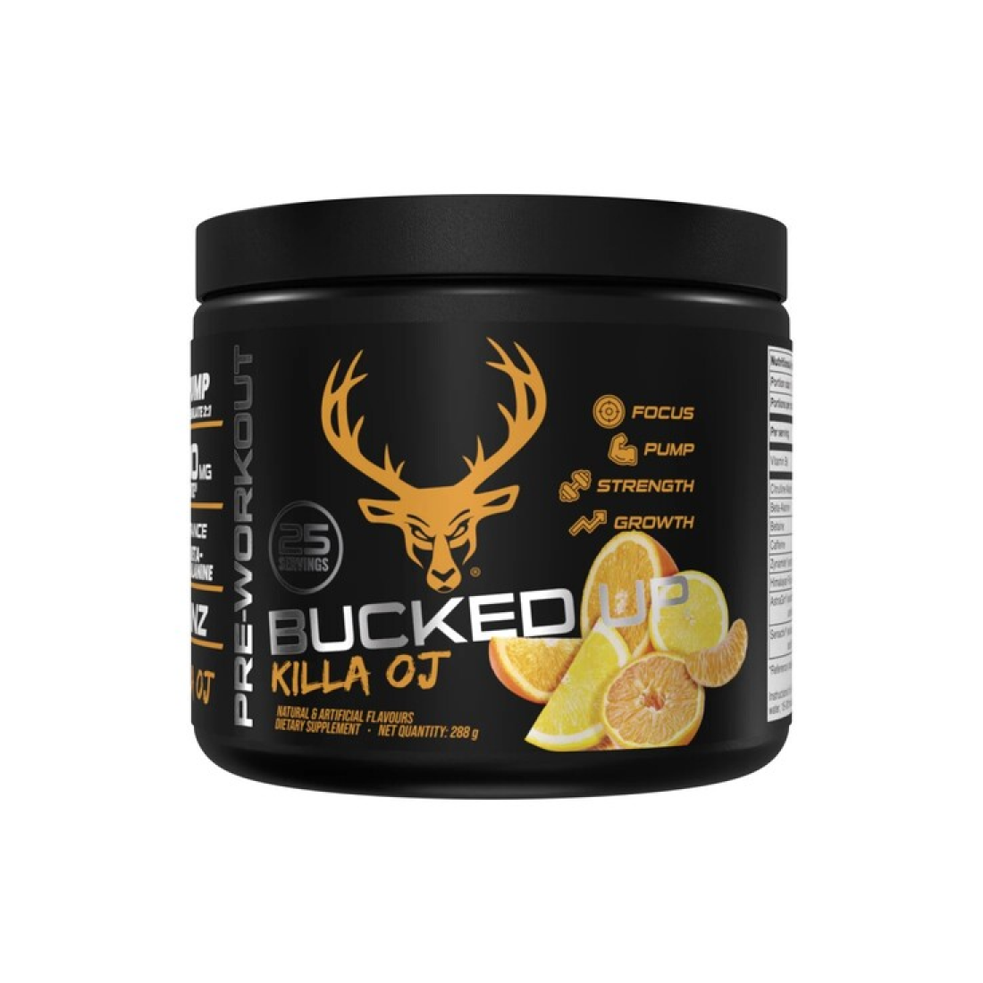 BUCKED UP BUCKED UP PRE-WORKOUT KILLA OJ - 288 GRAMS