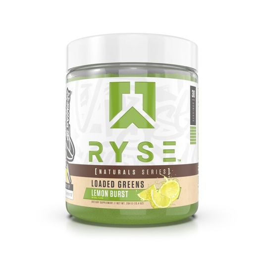 RYSE LOADED GREENS - NATURAL SERIES LEMON BURST - 294 GRAMS
