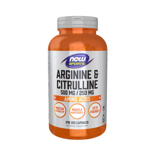 NOW FOODS ARGININE & CITRULLINE - 240 VCAPS