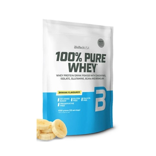 BIOTECHUSA 100% PURE WHEY BANANA - 1000 GRAMS