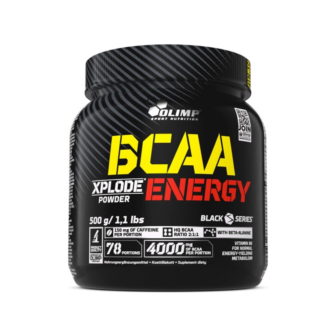 OLIMP NUTRITION BCAA XPLODE ENERGY XPLOSIVE COLA (EAN 5901330093159) - 500 GRAMS