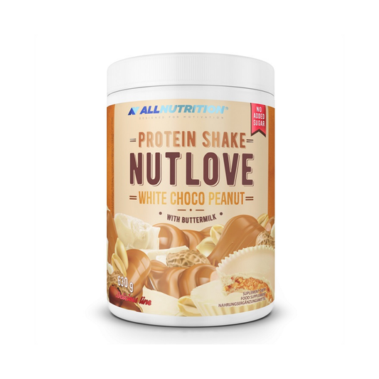 ALLNUTRITION NUTLOVE PROTEIN SHAKE WHITE CHOCO PEANUT - 630 GRAMS