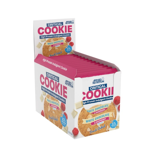 APPLIED NUTRITION CRITICAL COOKIE WHITE CHOCOLATE & RASPBERRY - 12 X 73G