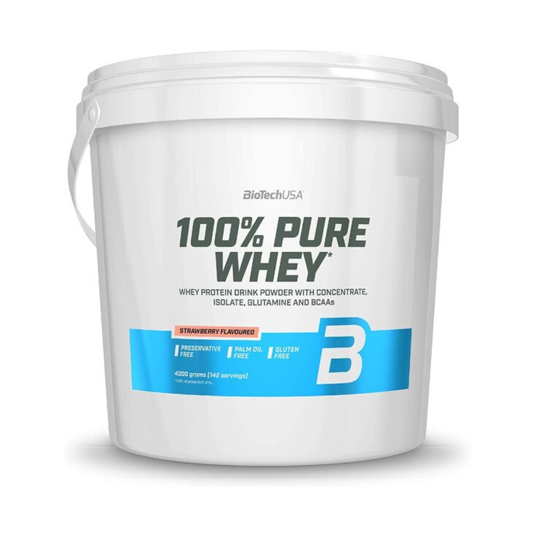 BIOTECHUSA 100% PURE WHEY STRAWBERRY - 4000 GRAMS